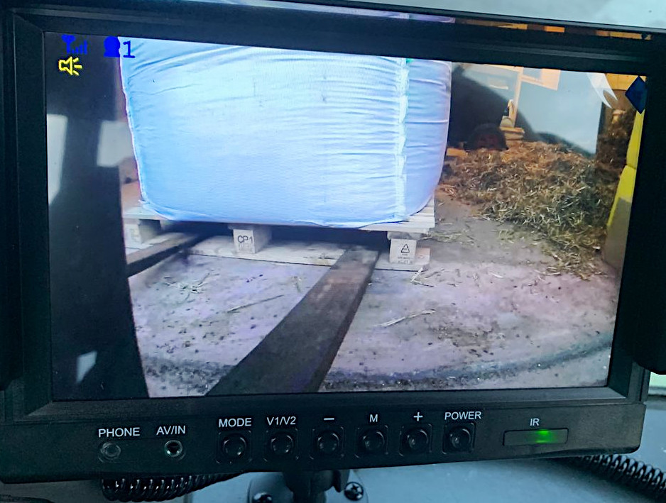 Kamera brukt på pallegaffel