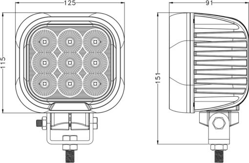 90W LED arbeidslys - Bilde 5